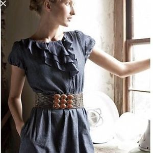 Maeve by Anthropologie Plain And Fancy Denim Dress